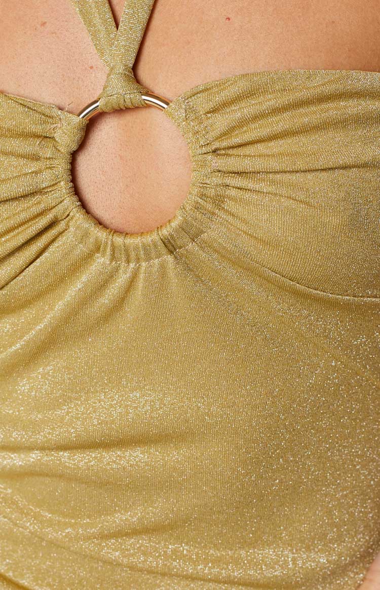 Hayden Gold Sparkle Mini Dress Image