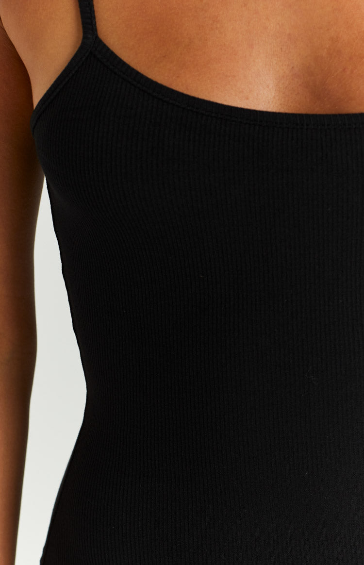Ingrid Black Mini Slip Dress – Beginning Boutique US