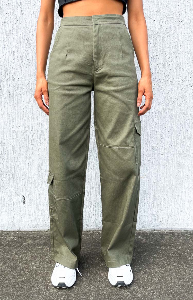 Tuck your button-down into a pair of green cargo pants.