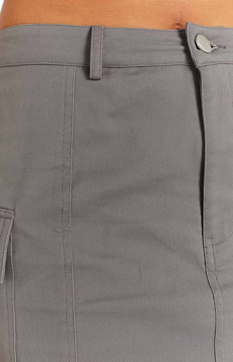 Kacie Grey Cargo Mini Skirt Image