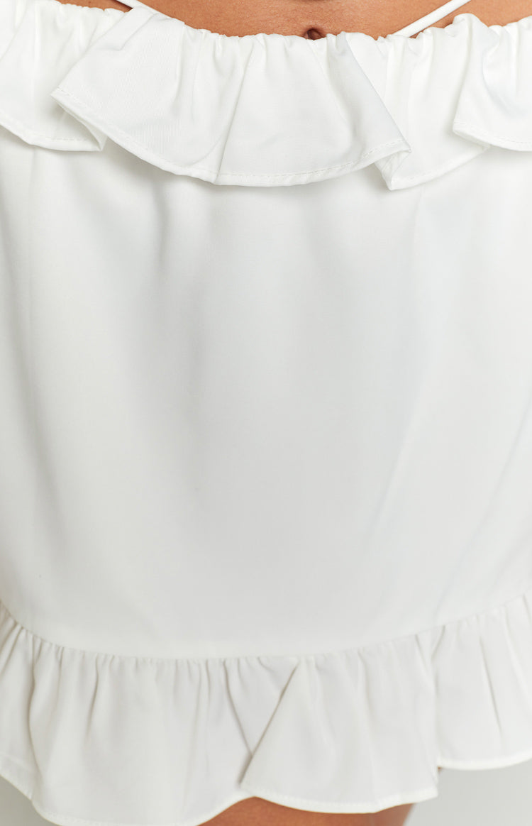 Kelsey White Mini Skirt Image