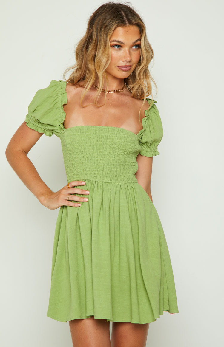 Kharis Green Mini Dress Image