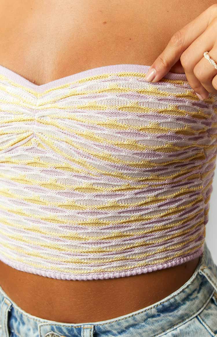 Laylah Multi Knit Tube Crop Top – Beginning Boutique US