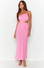 Lene Pink Maxi Dress – Beginning Boutique US