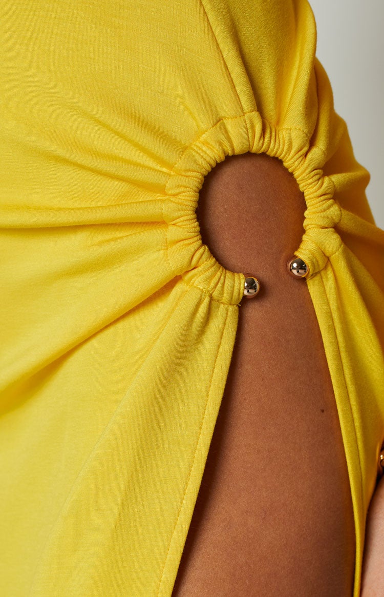 Lila Yellow Midi Dress Image