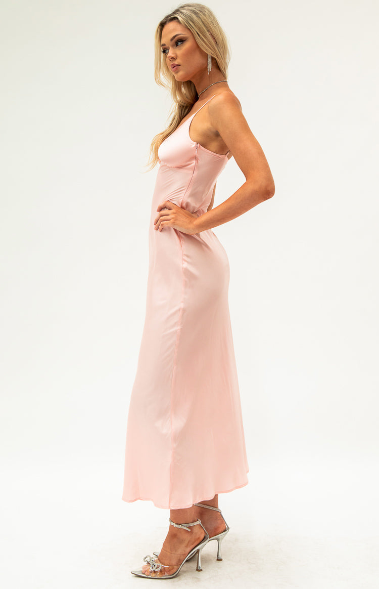 Lissandra Pink Formal Maxi Dress Image