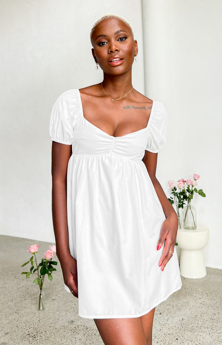 Love Me White Mini Dress Image