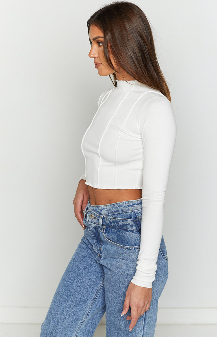 Lynel White Long Sleeve Top Image