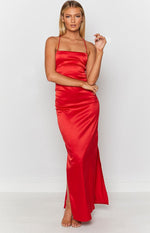 Manhattan Slip Formal Dress Cherry – Beginning Boutique US