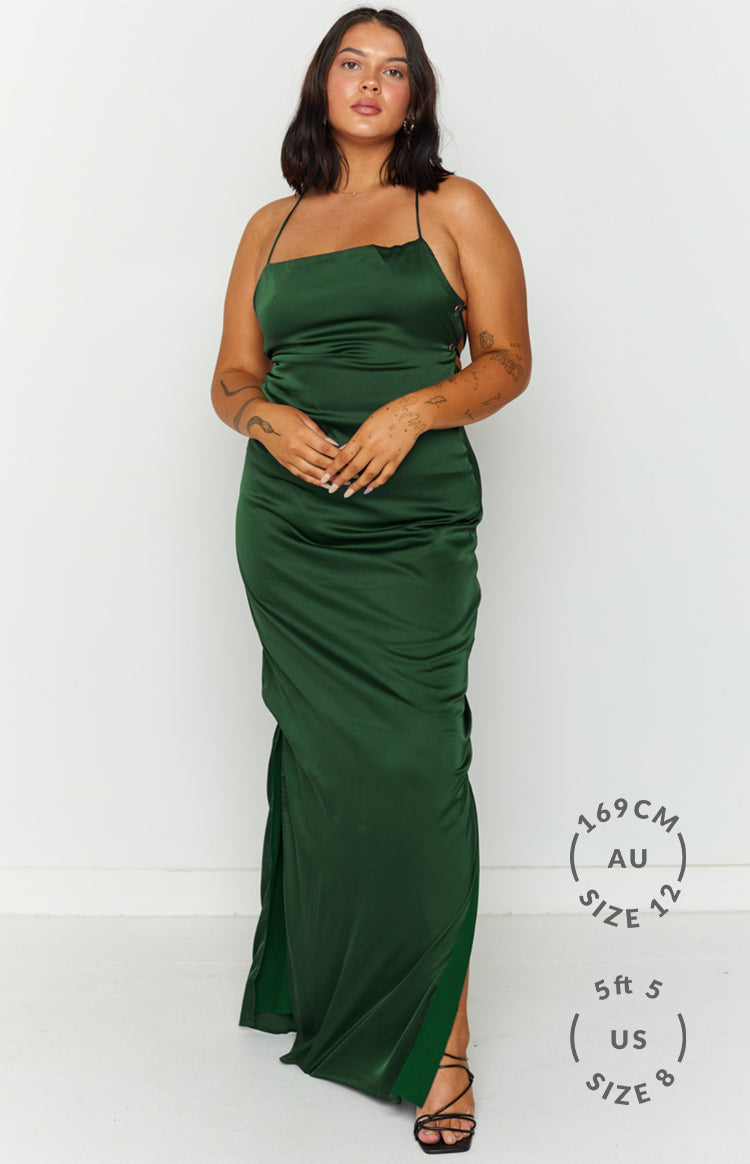 Manhattan Slip Formal Dress Emerald Image