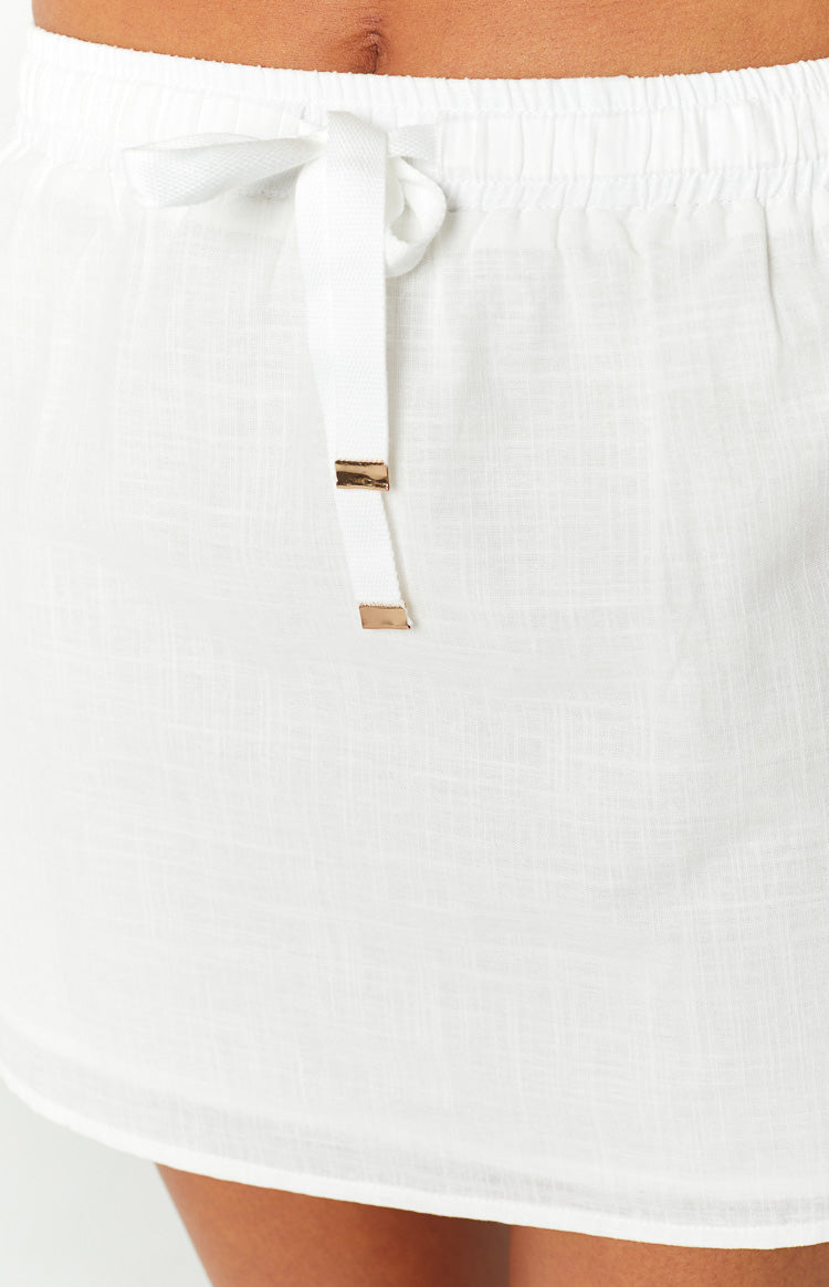 Maven White Mini Skirt Image