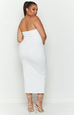 Melody Midi Dress White – Beginning Boutique US
