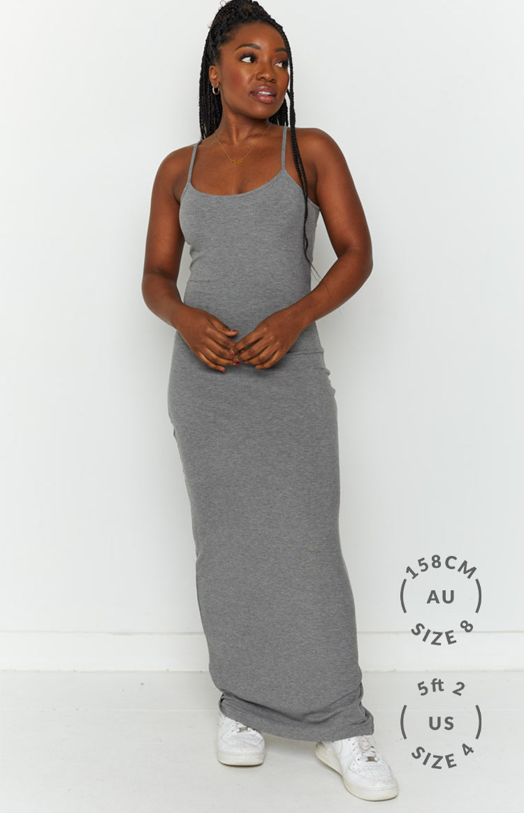 Melrose Grey Maxi Dress Image