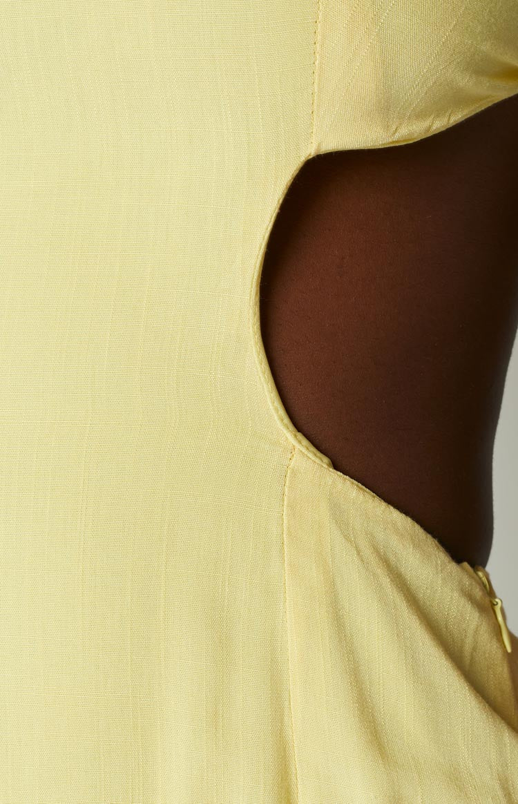 Miley Yellow Mini Dress Image