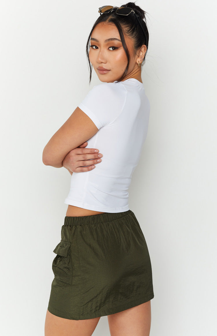 Nadine Khaki Mini Skirt Image
