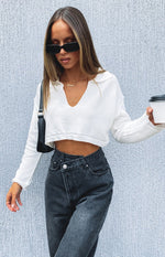 Natalie Knitted Top White Image