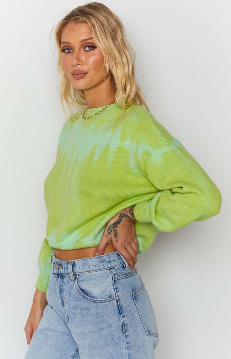 Overland Bleach Sweater Green Image