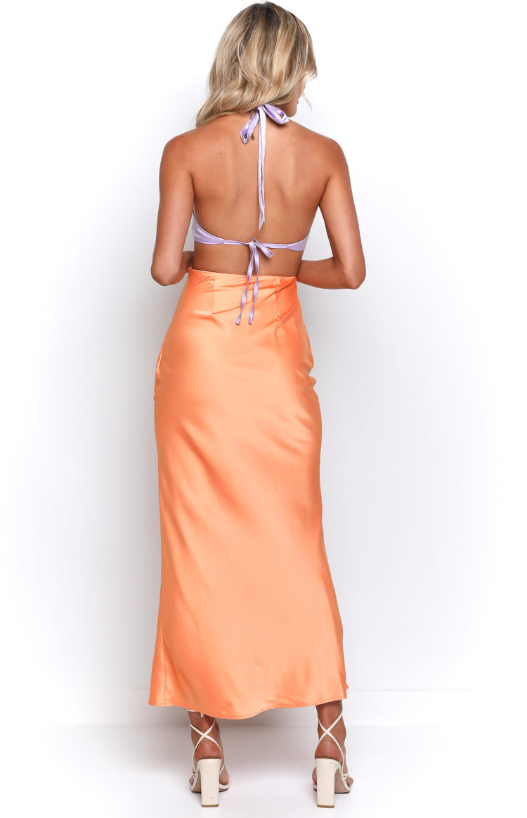 Orchid Orange Maxi Dress Image