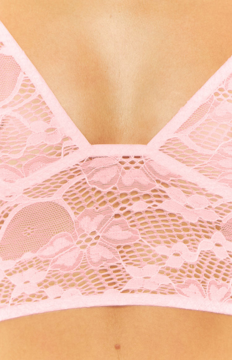 Pixie Pink Lace Bralette – Beginning Boutique US