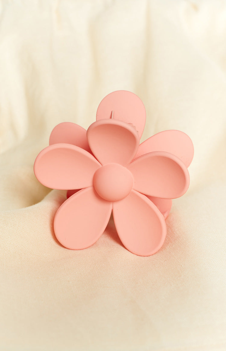 Posie Pink Flower Claw Clip Image