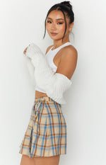 Pyara Plaid Mini Skirt – Beginning Boutique US