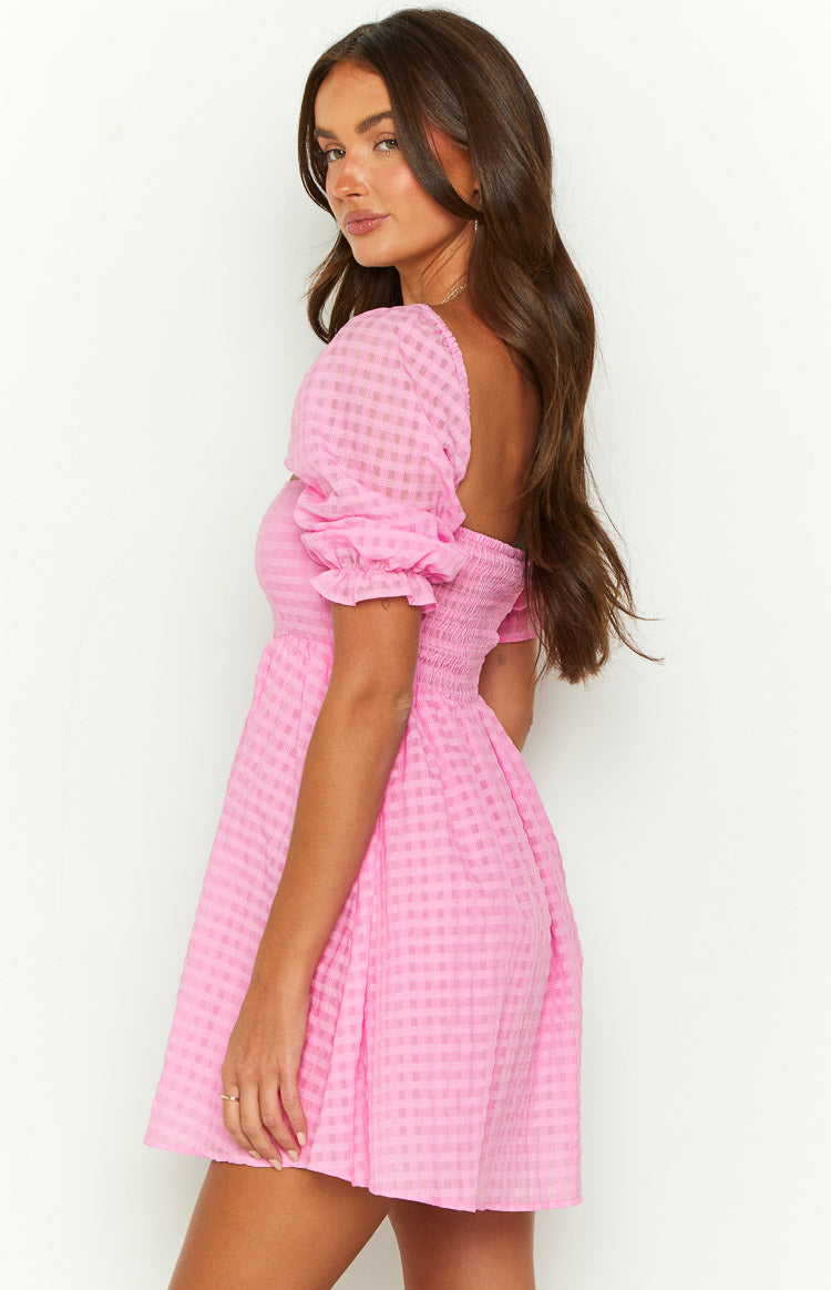 Rubi Pink Babydoll Mini Dress Image