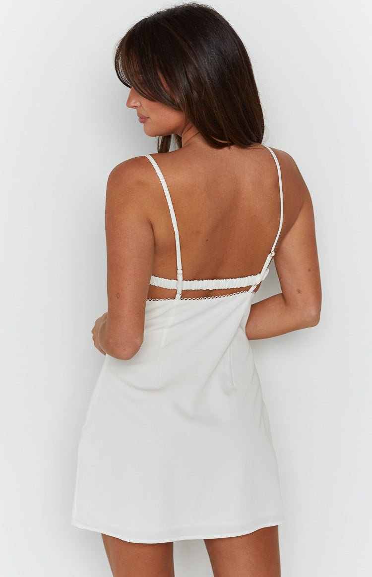 Summers White Mini Dress Image