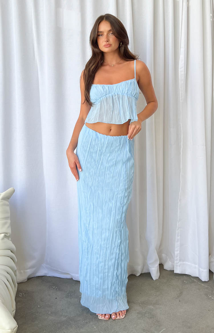 The Moment Blue Maxi Skirt Image