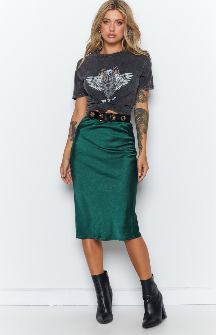 Trisha Midi Skirt Emerald Image