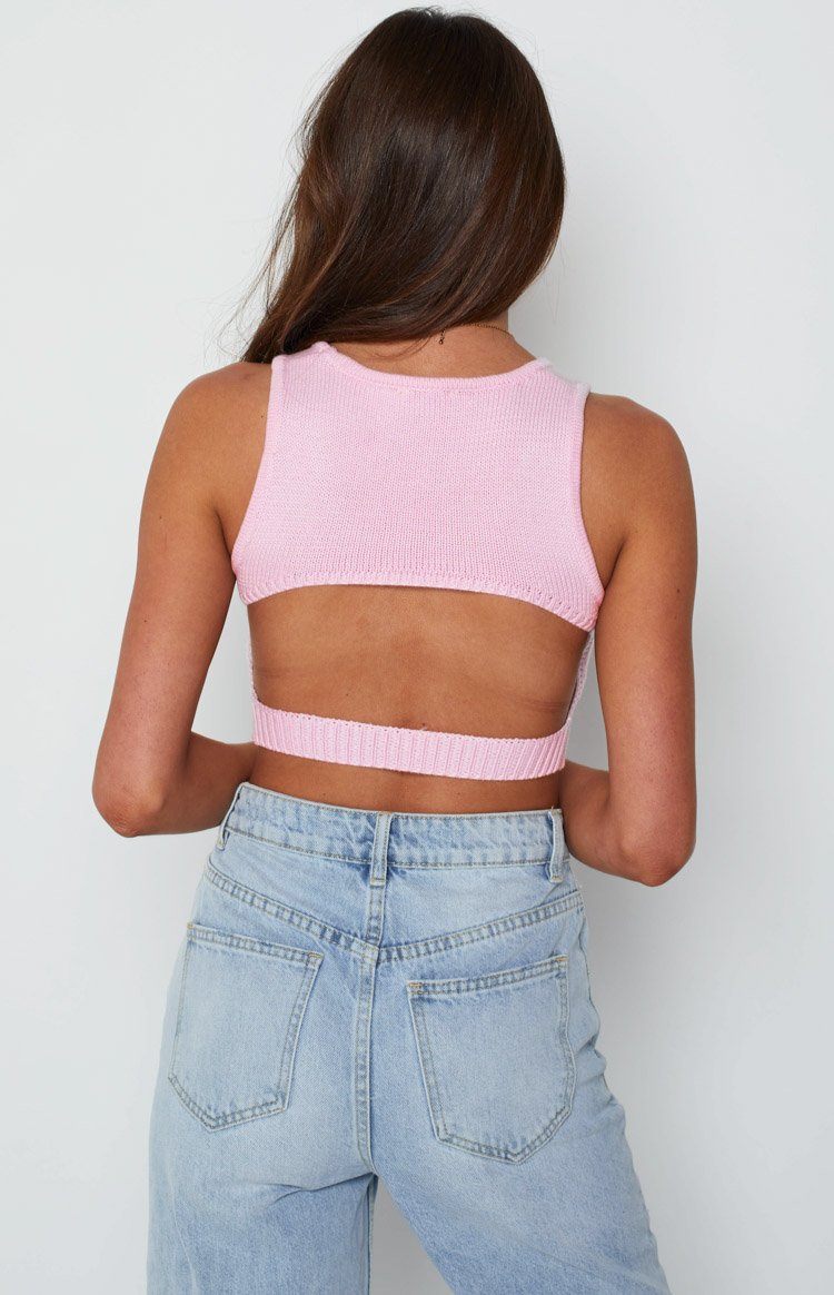 Trixie Pink Back Strap Top Image