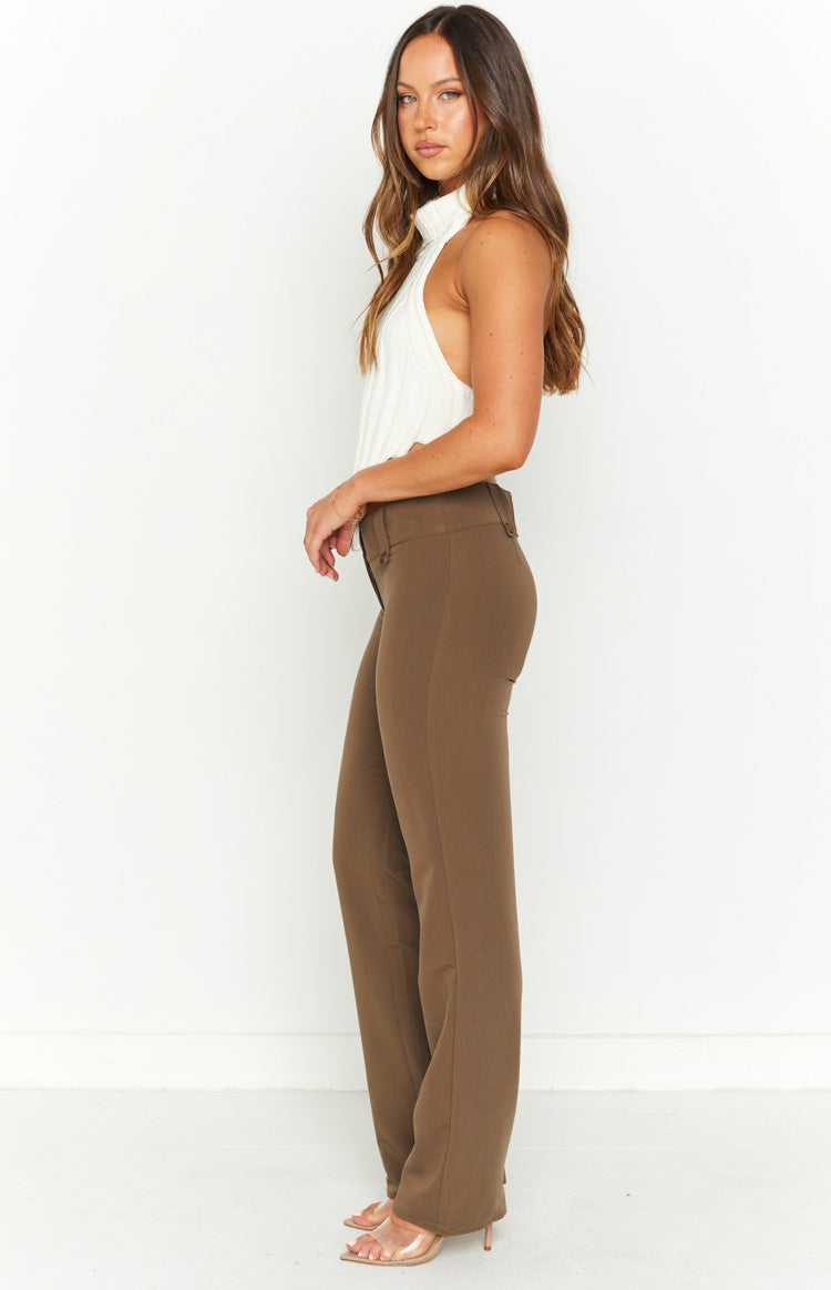 Vice Taupe Low Waist Pant Image