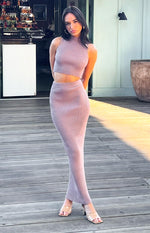 Zayrah Mocha Maxi Skirt Image